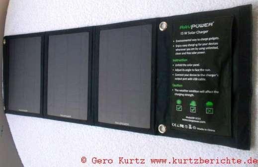 RAVPower 15W Solar Ladegerät Charger 